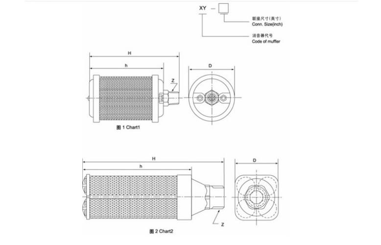 真空泵 干燥机消声器 xy-10 消音器 消声降噪设备